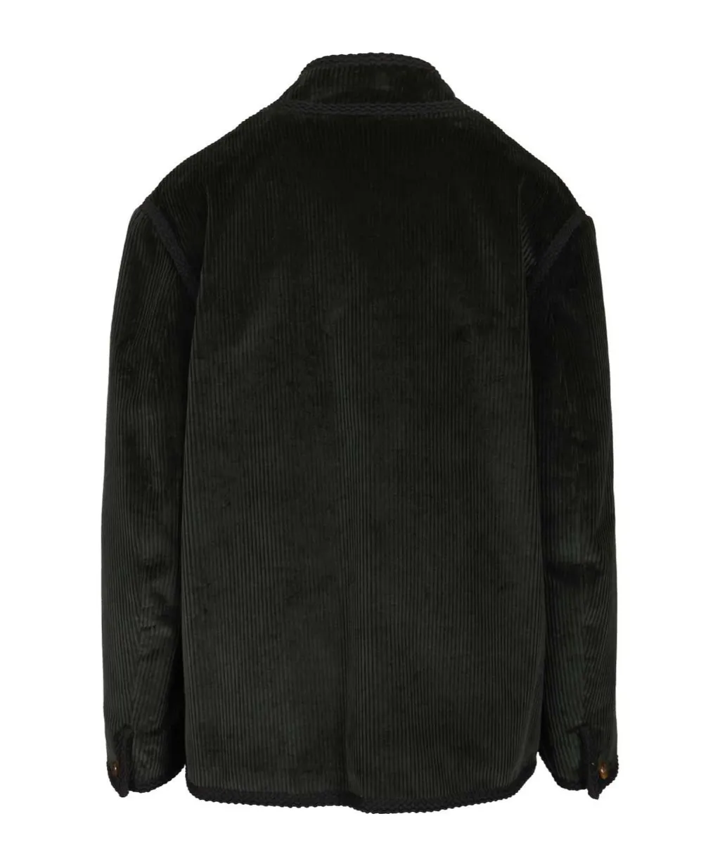 Curly Buttoned Jacket