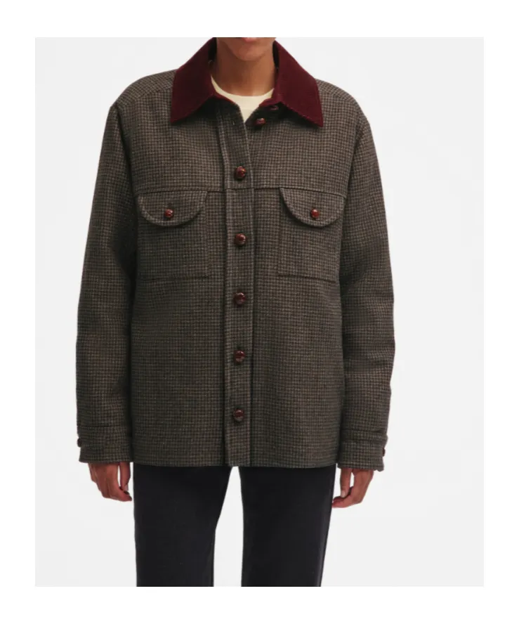Badis Berber Houndstooth Coat
