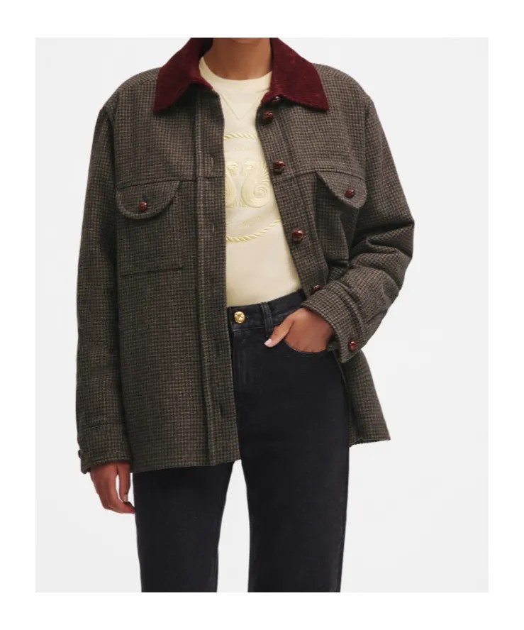 Badis Berber Houndstooth Coat