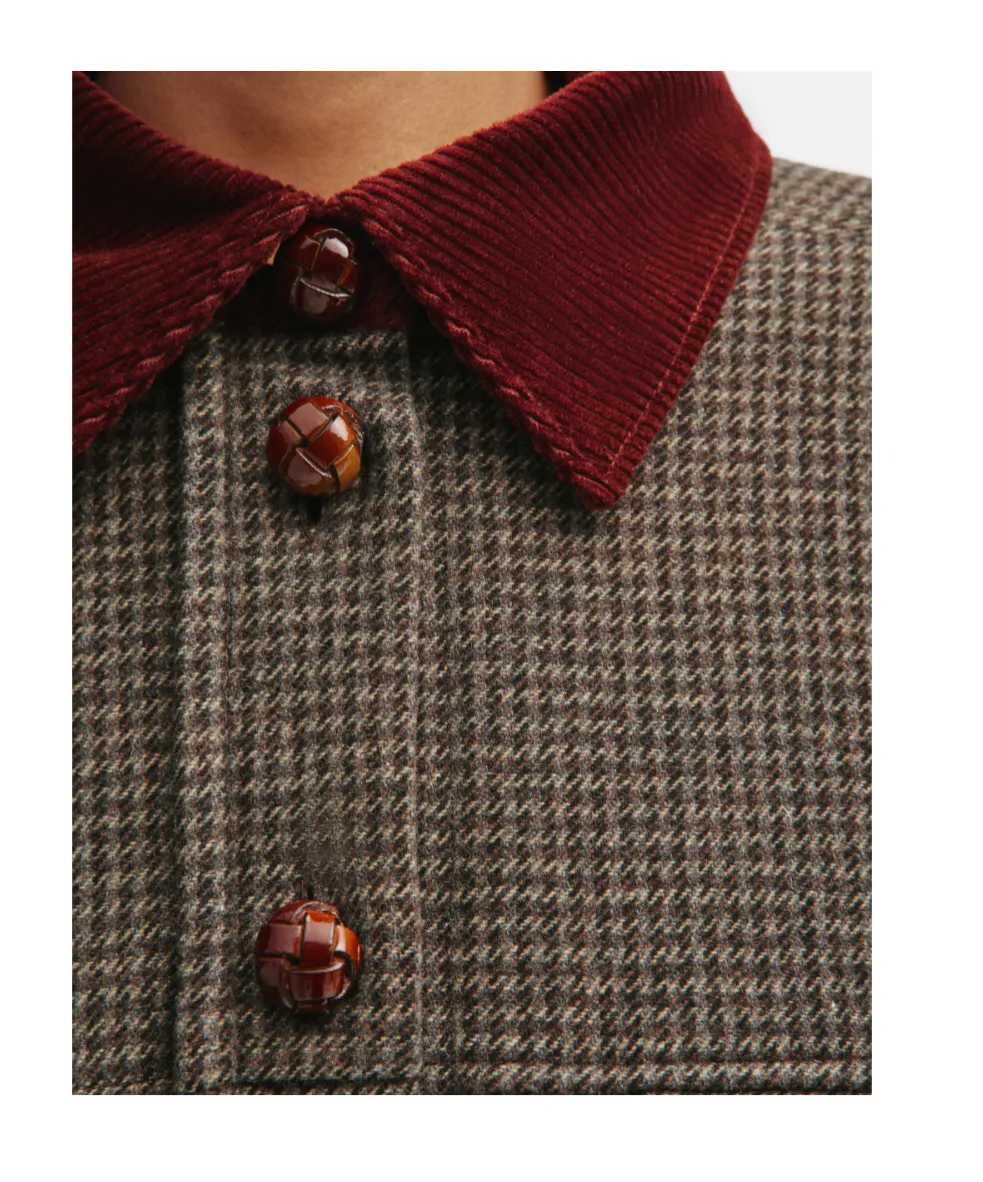 Badis Berber Houndstooth Coat