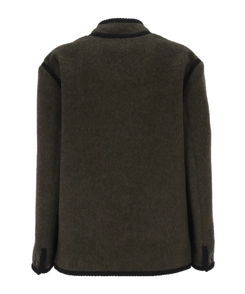 Buttoned Wool Jacket