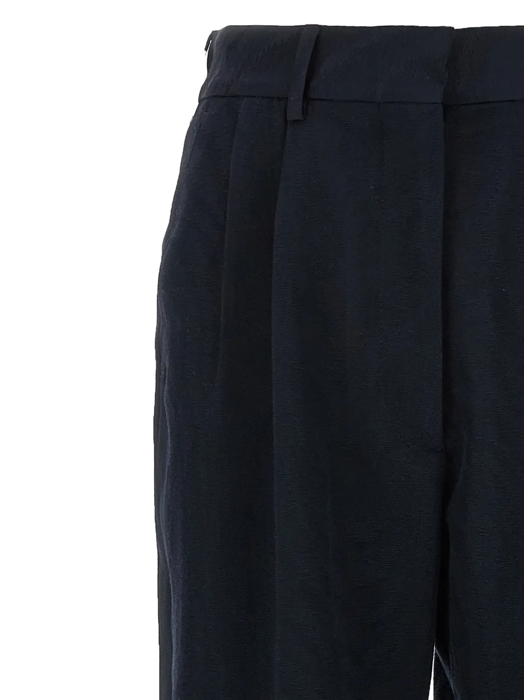 Pleated Pocket Straight Trousers