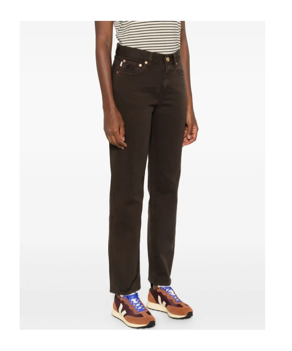Embroidered Logo Jeans