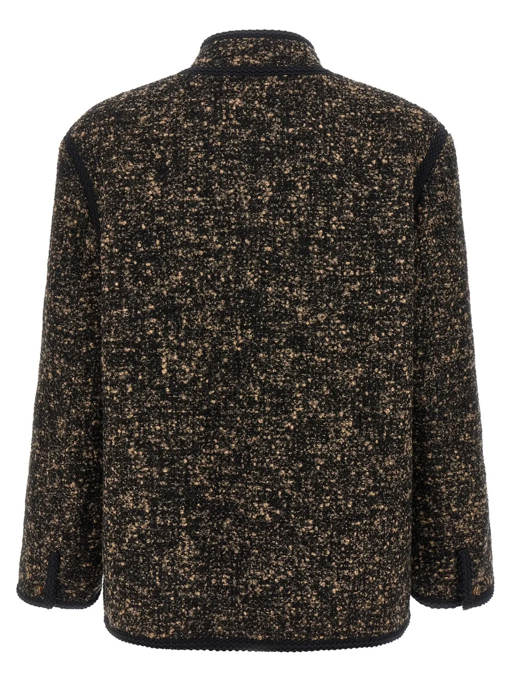 Tweed Button-Fastening Jacket