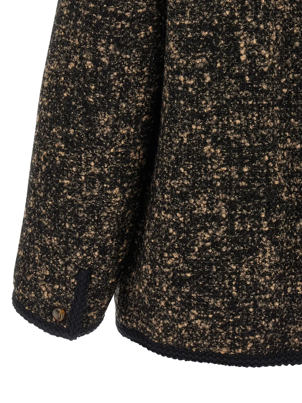Tweed Button-Fastening Jacket