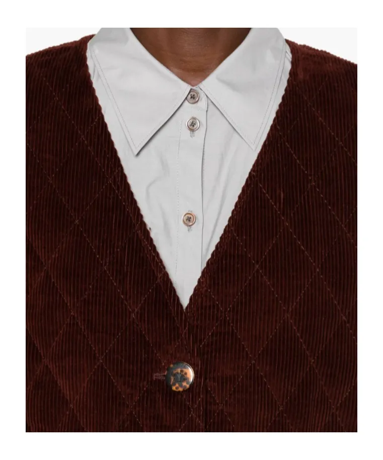 Quilted Corduroy Gilet