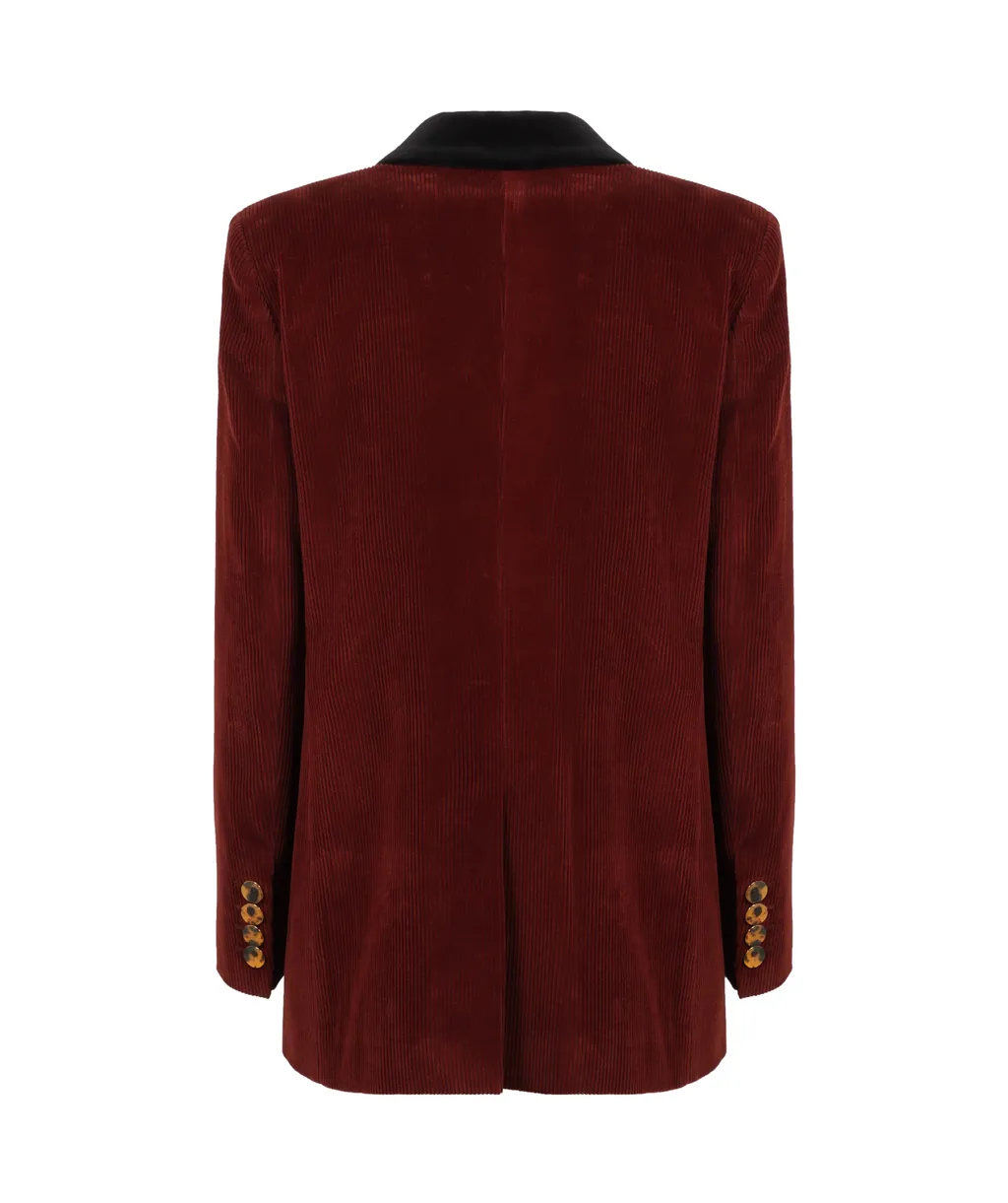 Corduroy Double-Breasted Blazer