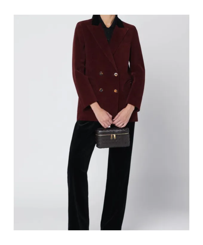 Corduroy Double-Breasted Blazer