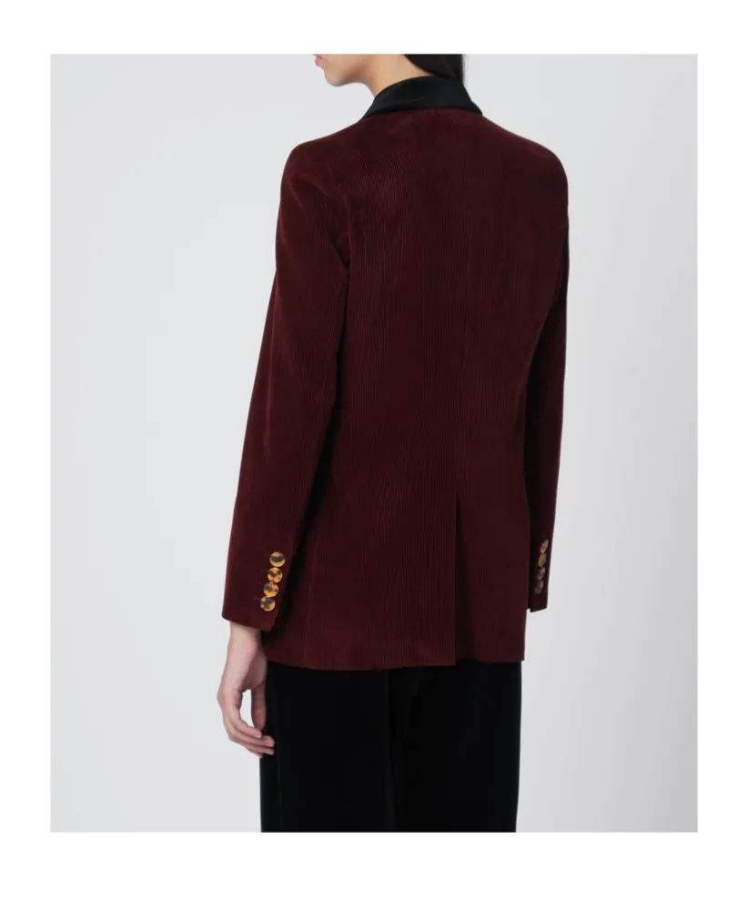 Corduroy Double-Breasted Blazer