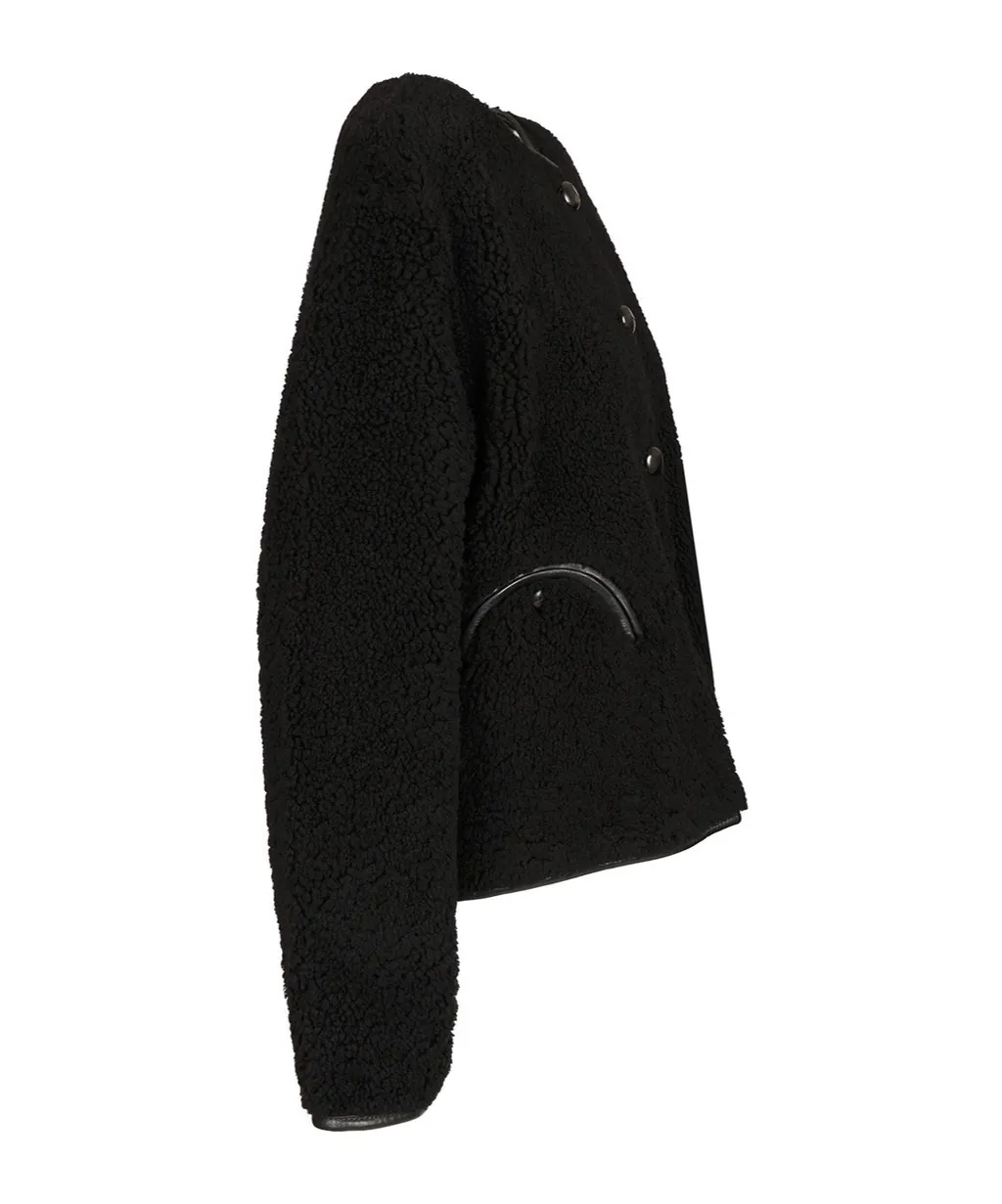 Buttoned-Up Welt-Pocket Jacket