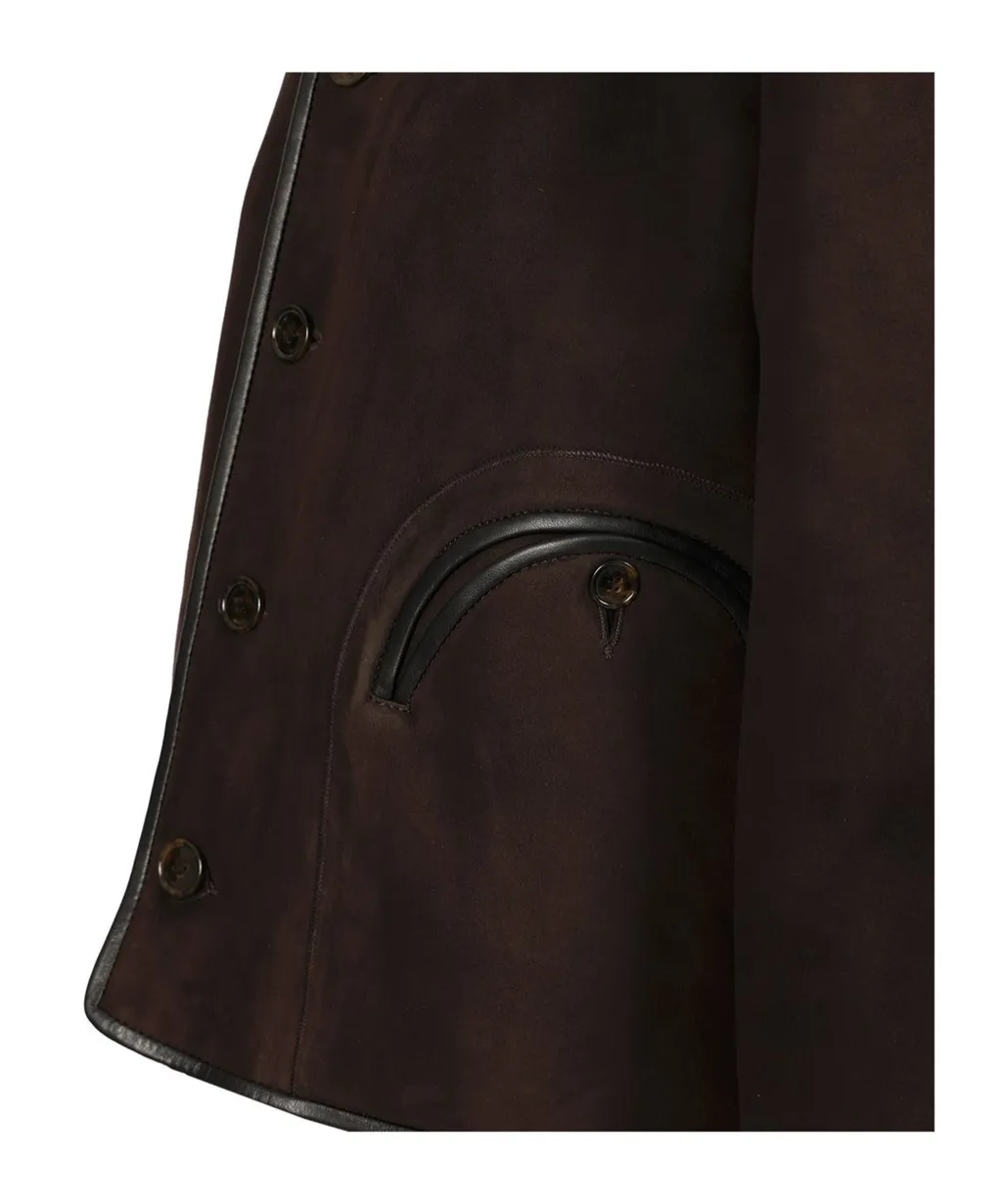 Buttoned-Up Welt-Pocket Jacket