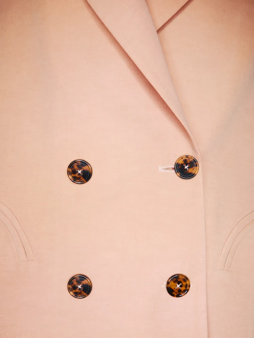 Oversized Double-Breasted Pink Blazer
