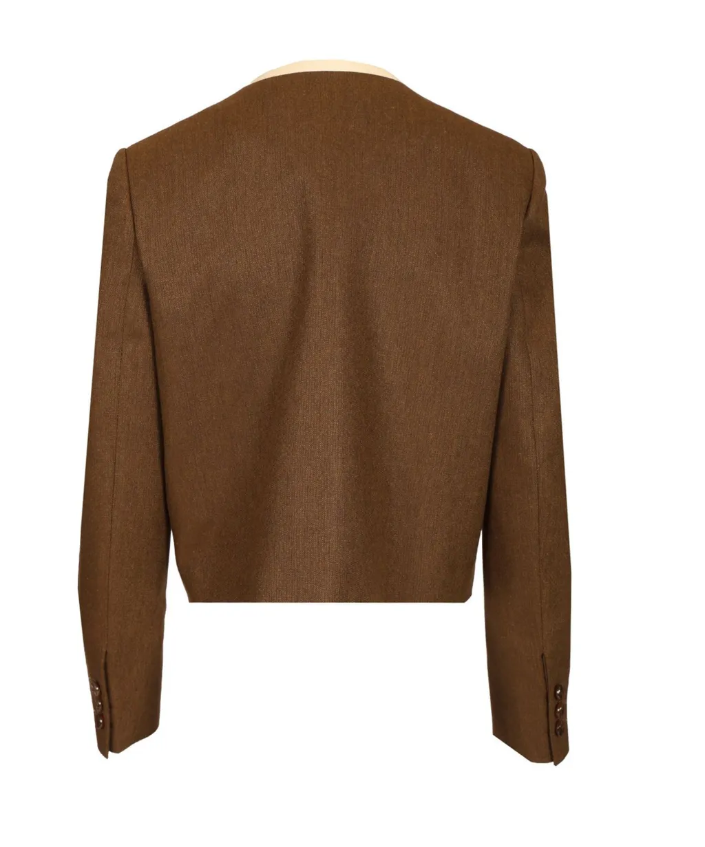 Contrast Trim Jacket