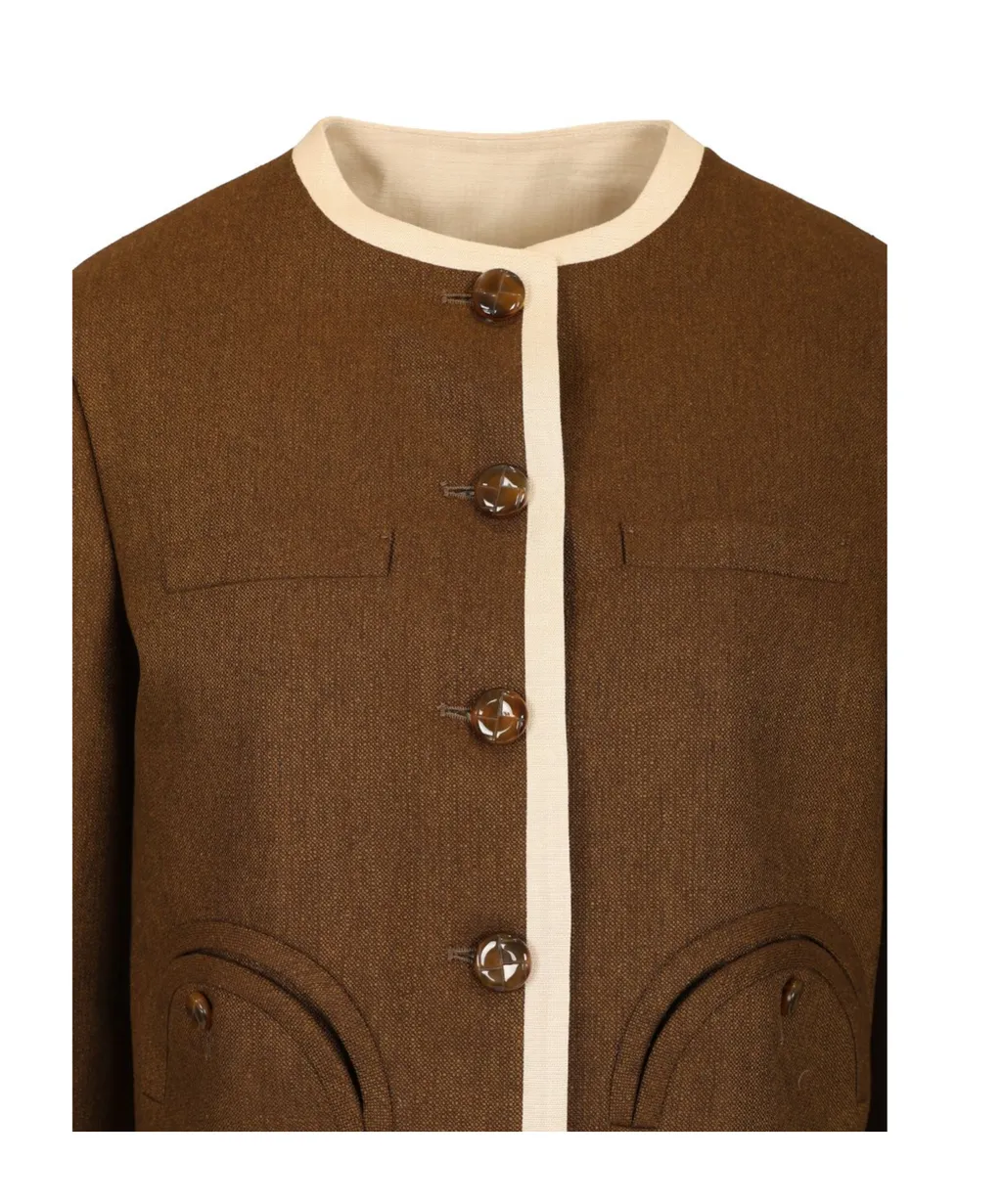 Contrast Trim Jacket