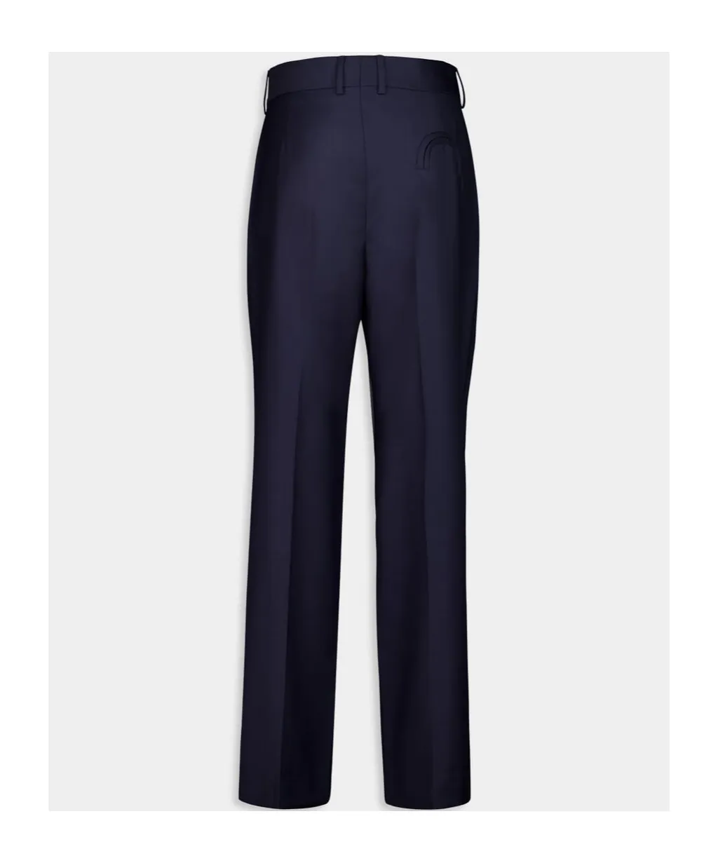 Straight Leg Pleated Pants