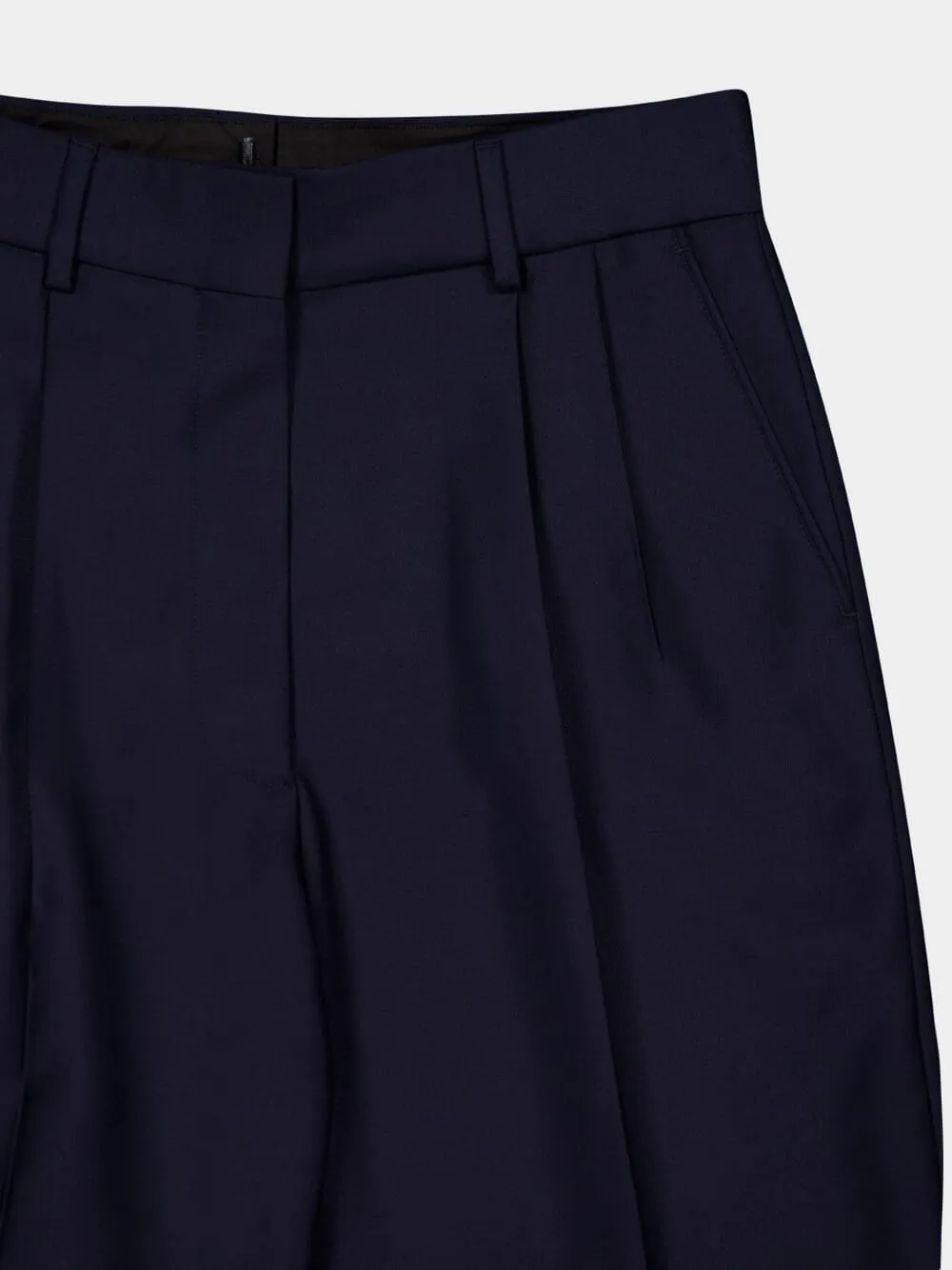 Straight Leg Pleated Pants