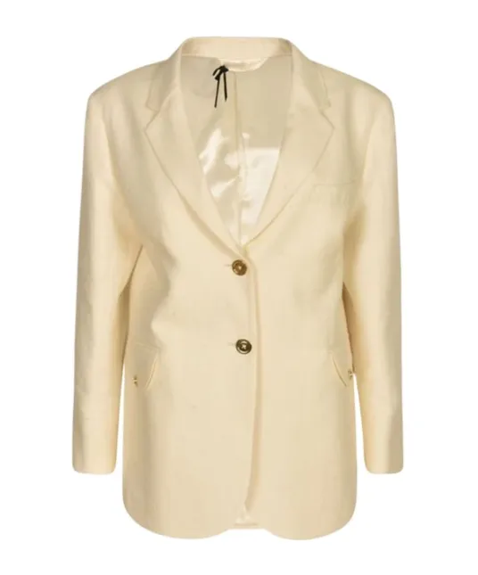 Single-Breasted Buttoned Blazer