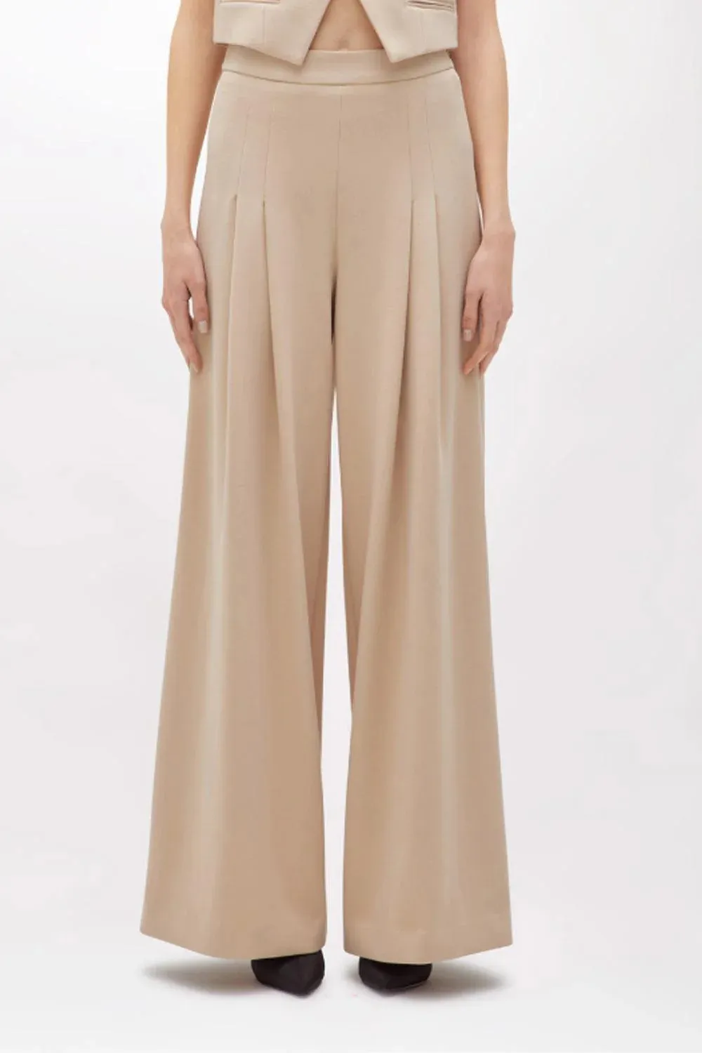 Elastic Pleated Casual Pants