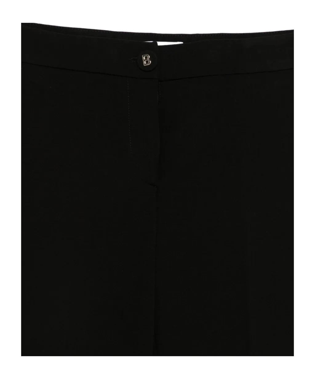 Flared Pleated Track Pants