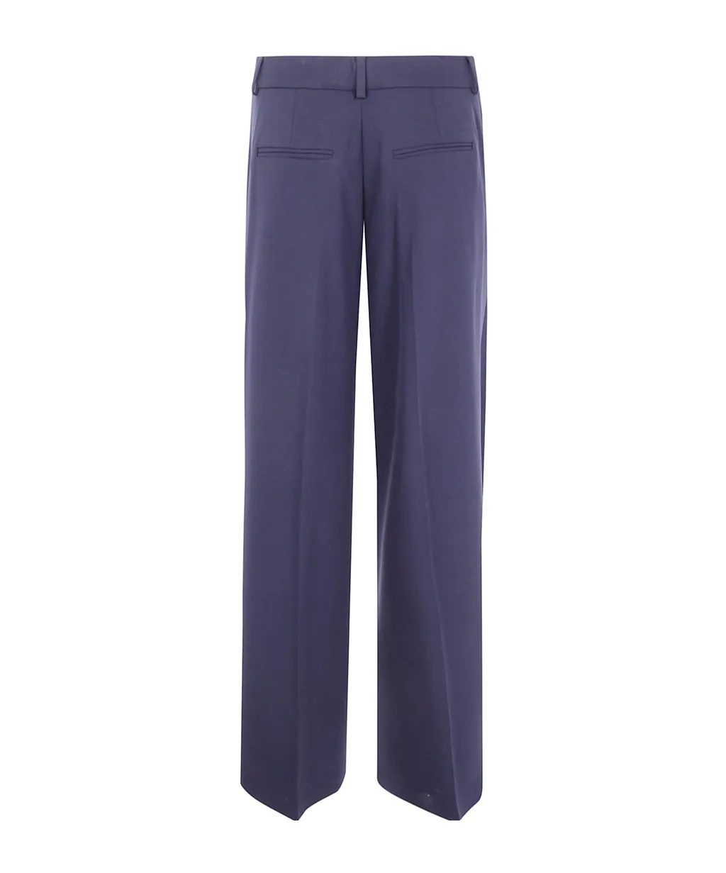 Pleated Zip-Up Track Pants