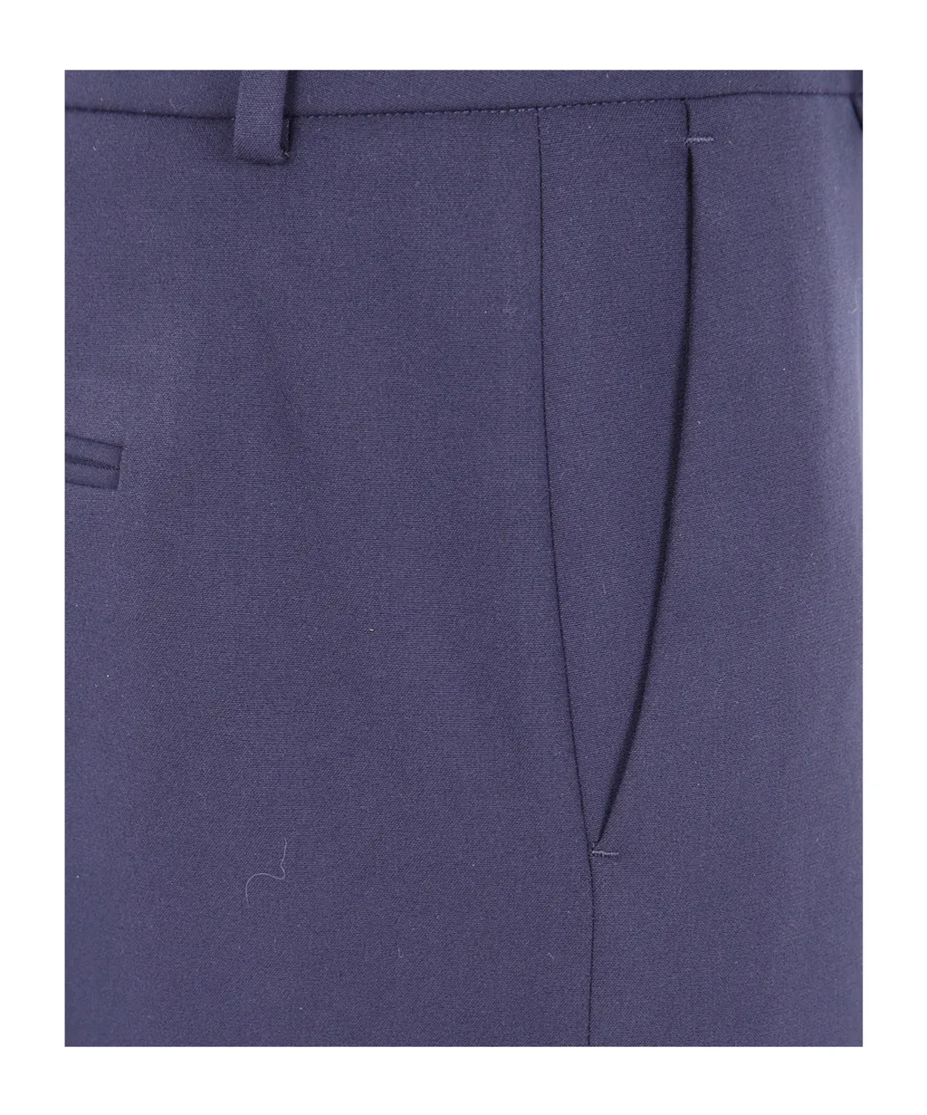 Pleated Zip-Up Track Pants