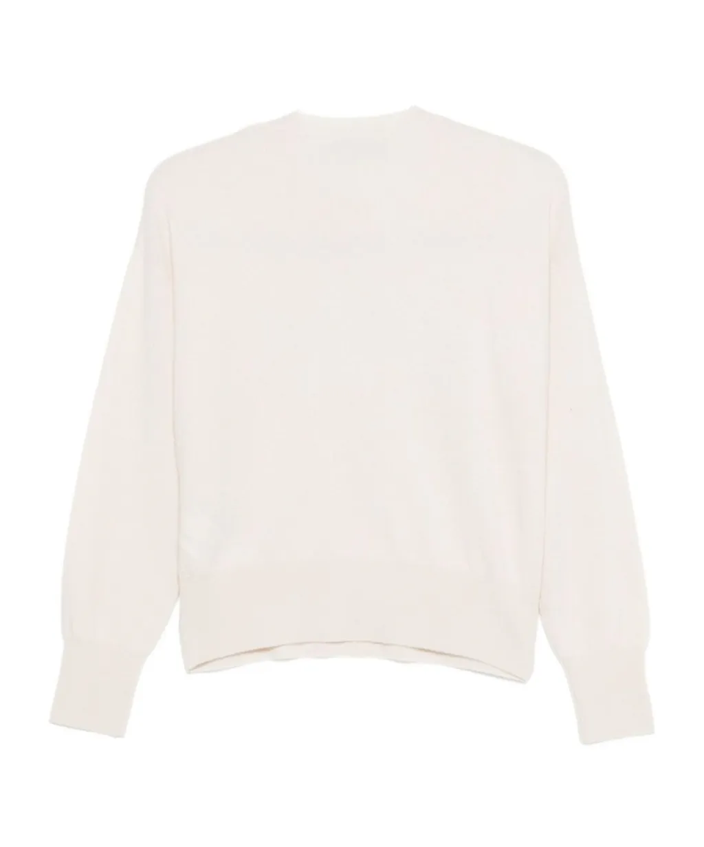Round-Neck Long-Sleeve Knitted Sweater