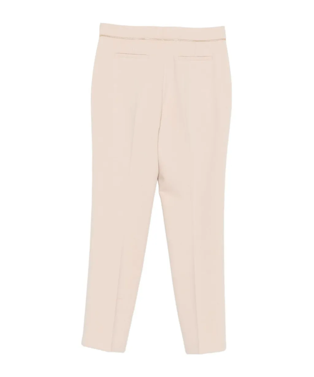 Pleated Zip-Up Track Pants