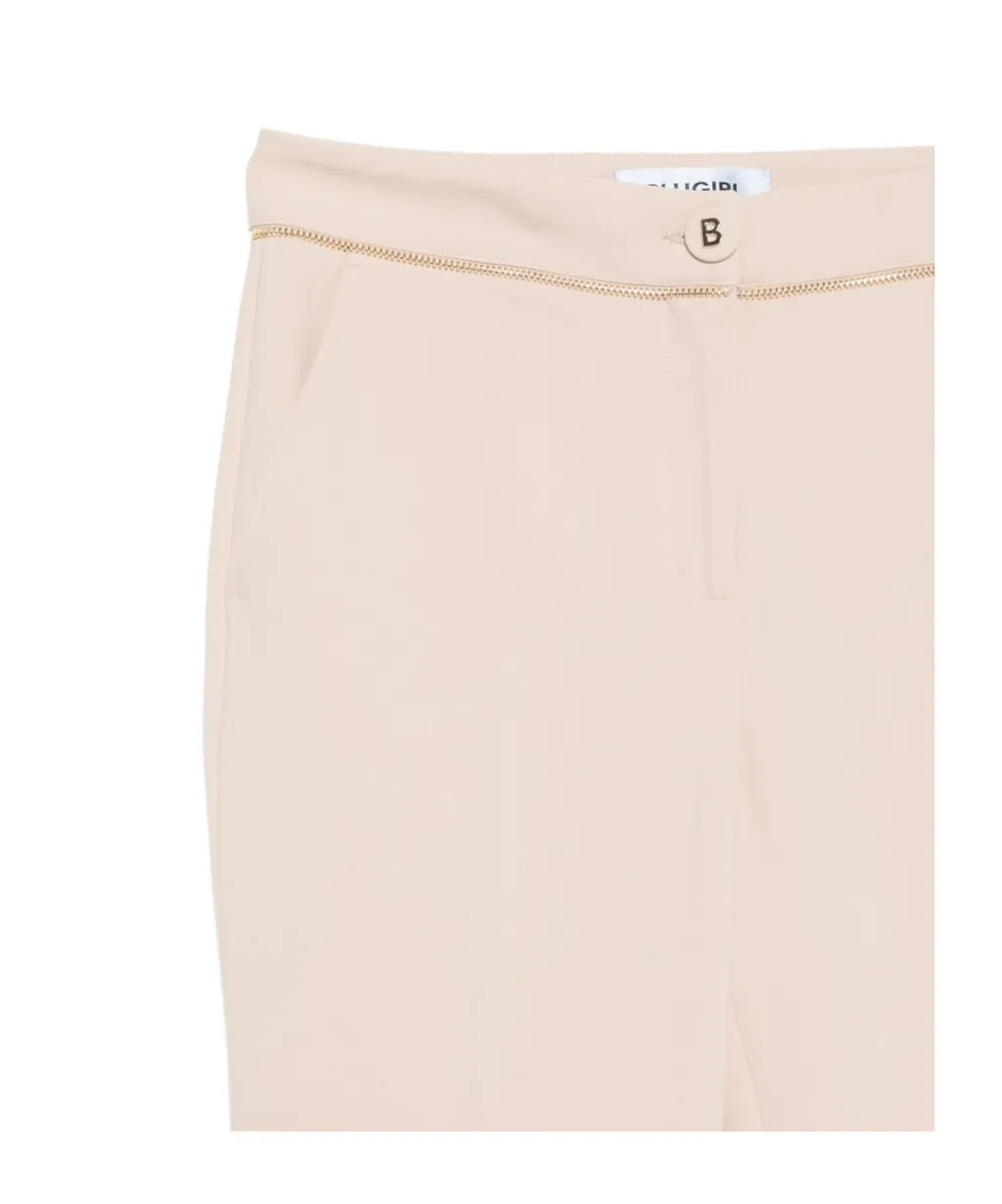 Pleated Zip-Up Track Pants