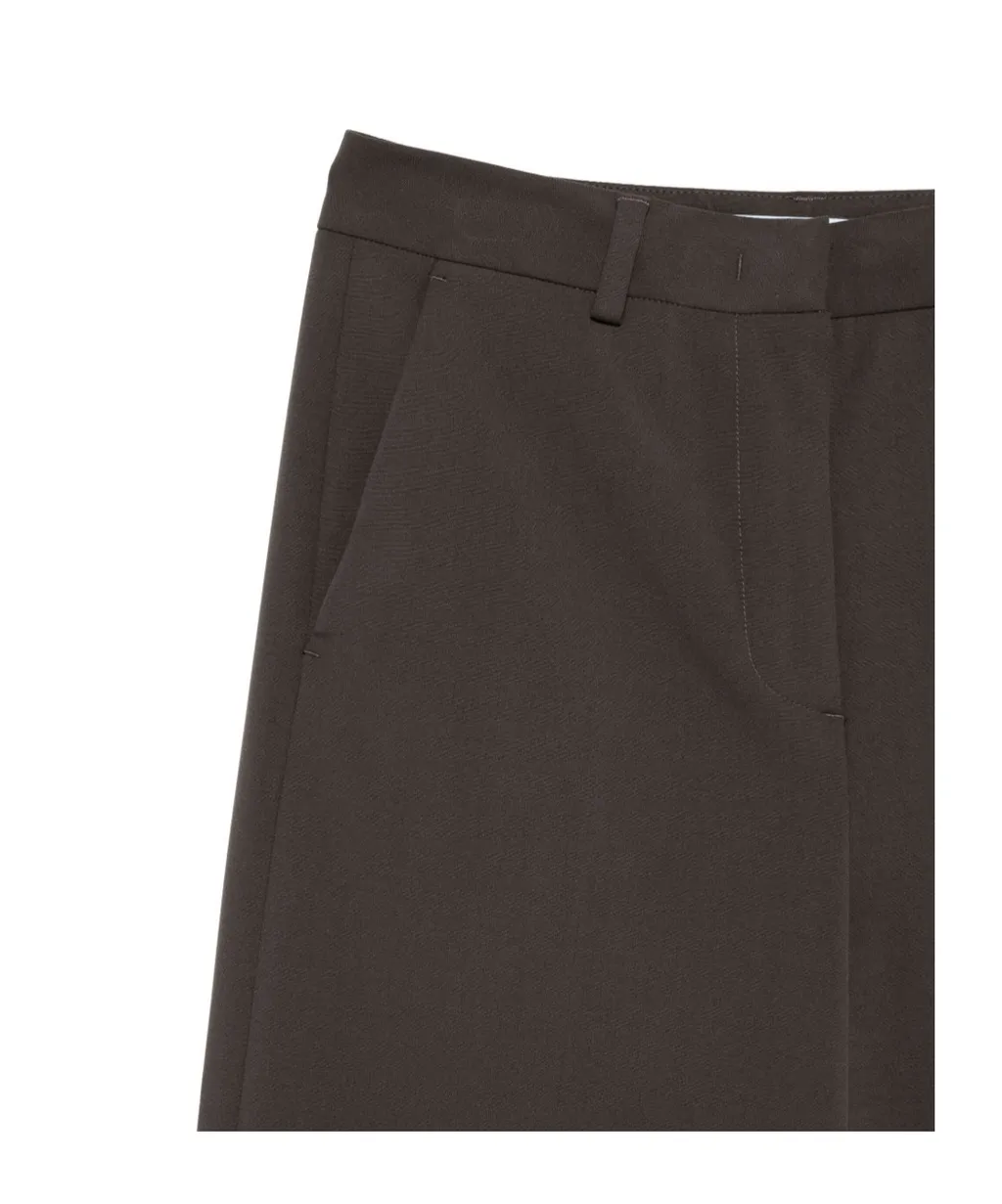 Pleated Zip-Up Track Pants