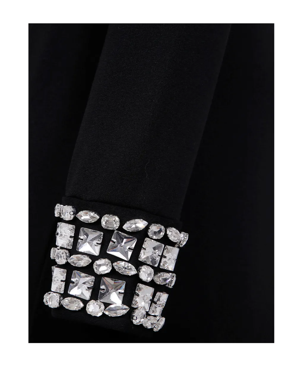 Crystal-Embellished Long Dress