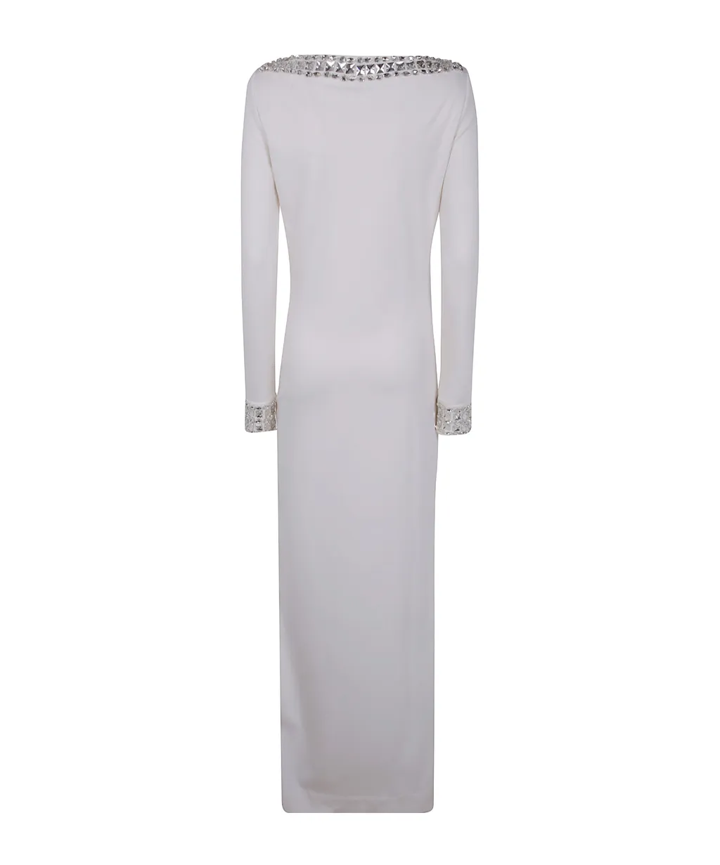 Crystal-Embellished Long Dress