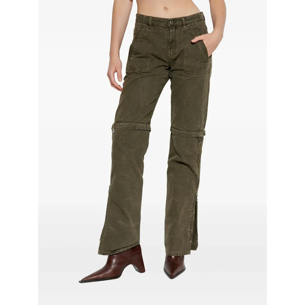 Zip-Detail Trousers