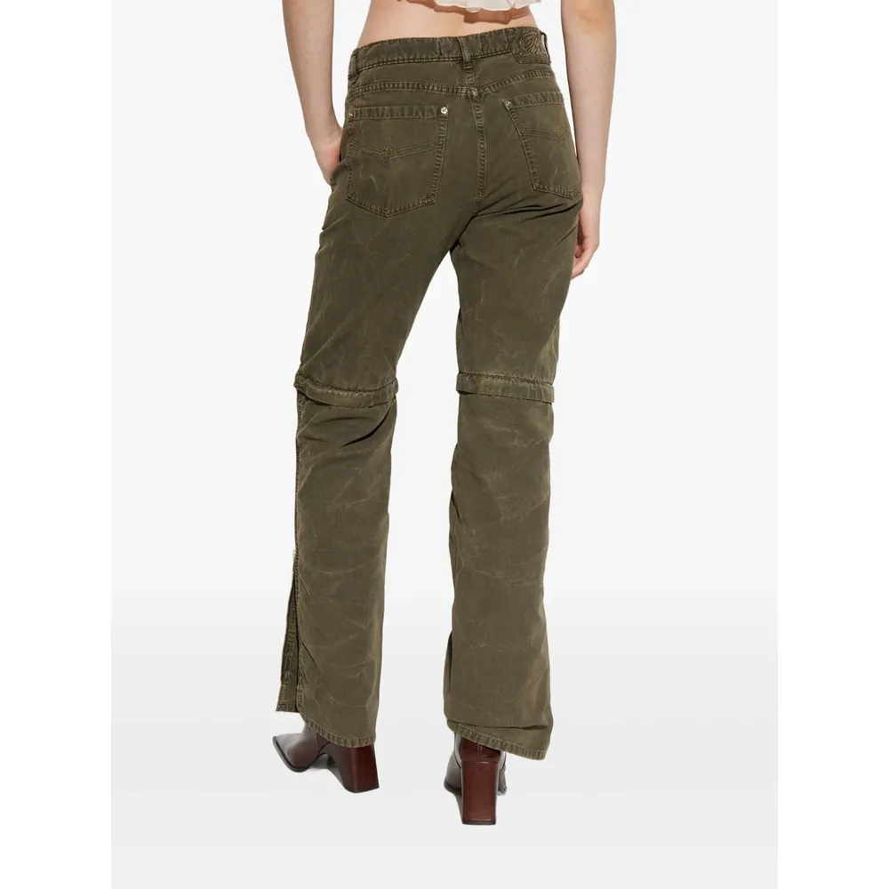Zip-Detail Trousers