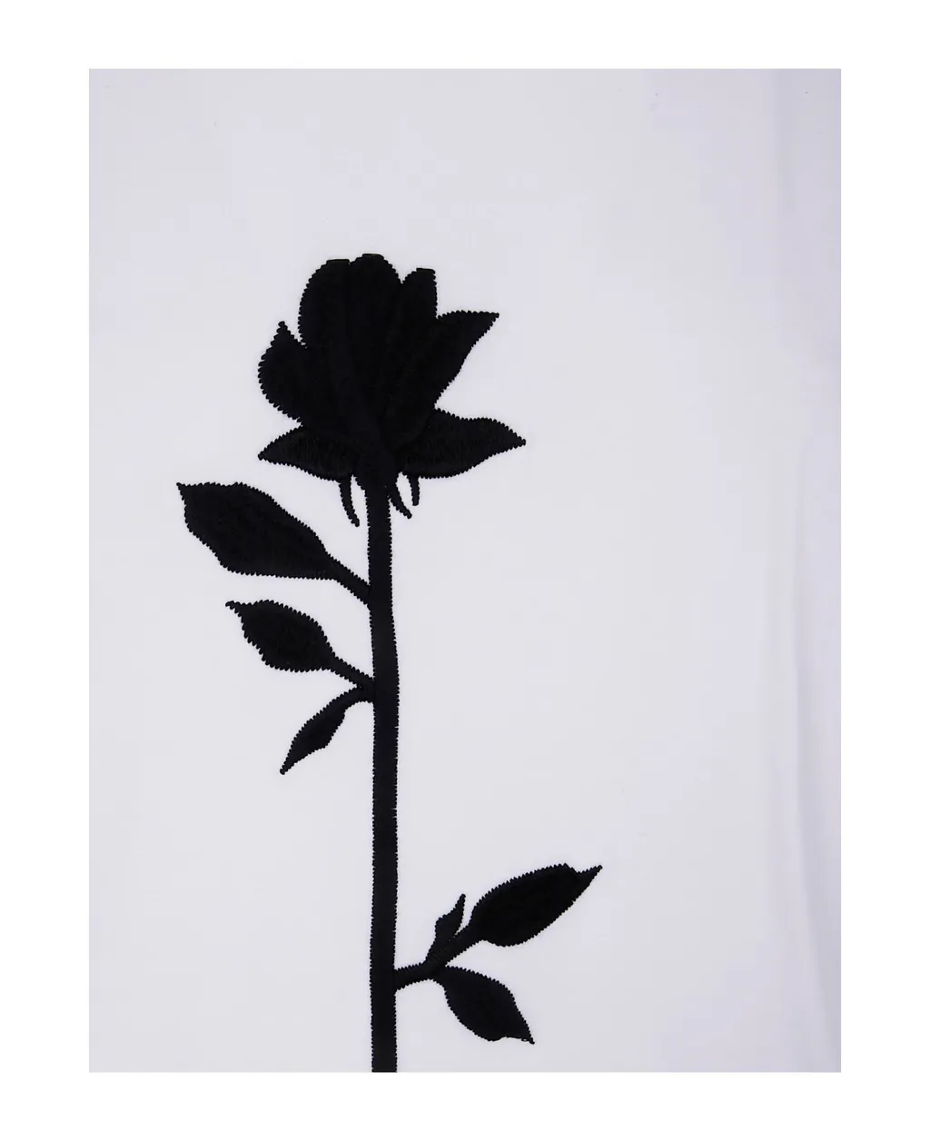 Rose-Embroidery T-Shirt