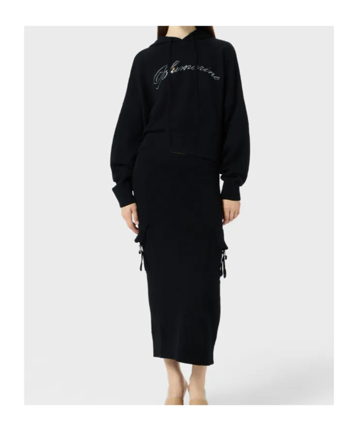 Crystal-Embellished Hoodie