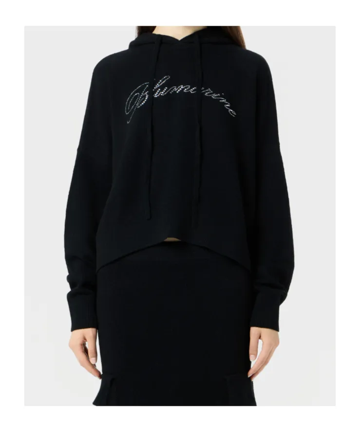 Crystal-Embellished Hoodie
