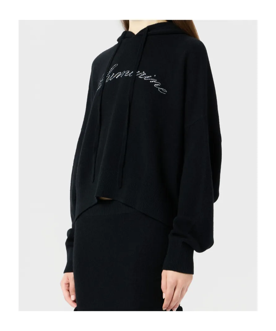 Crystal-Embellished Hoodie