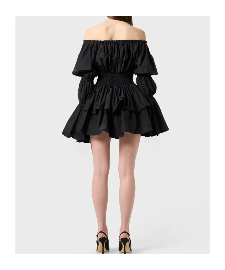 Off-Shoulder Neckline Mini Dress