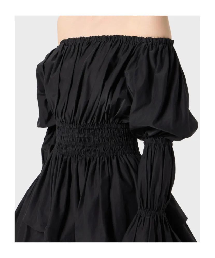 Off-Shoulder Neckline Mini Dress