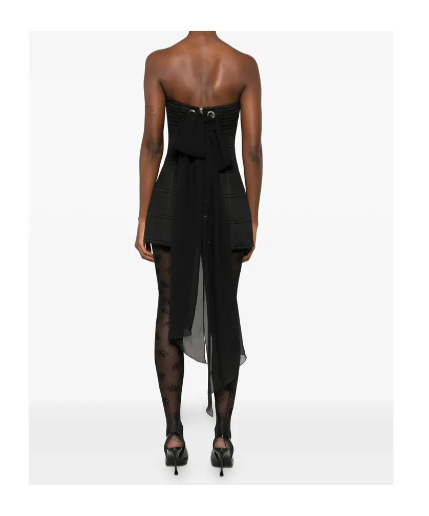 Strapless Panelled Dress
