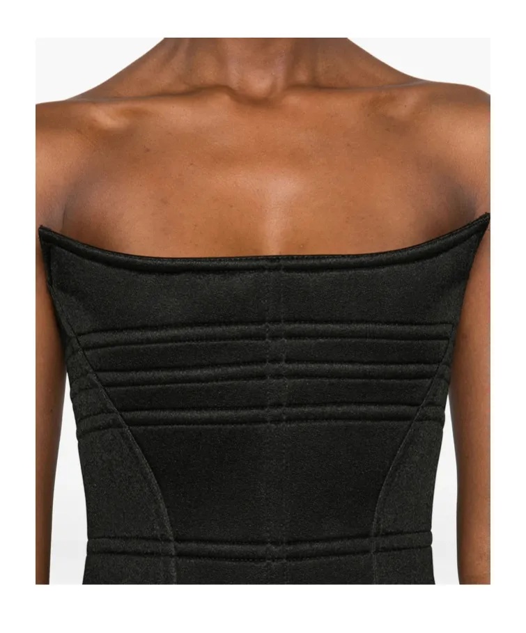 Strapless Panelled Dress