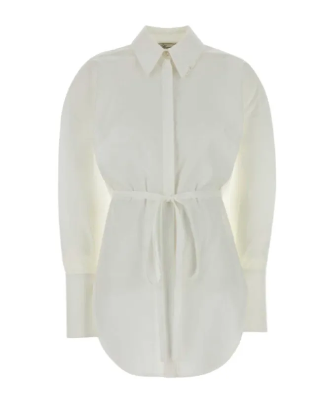 Long Sleeved Tied-Waist Shirt