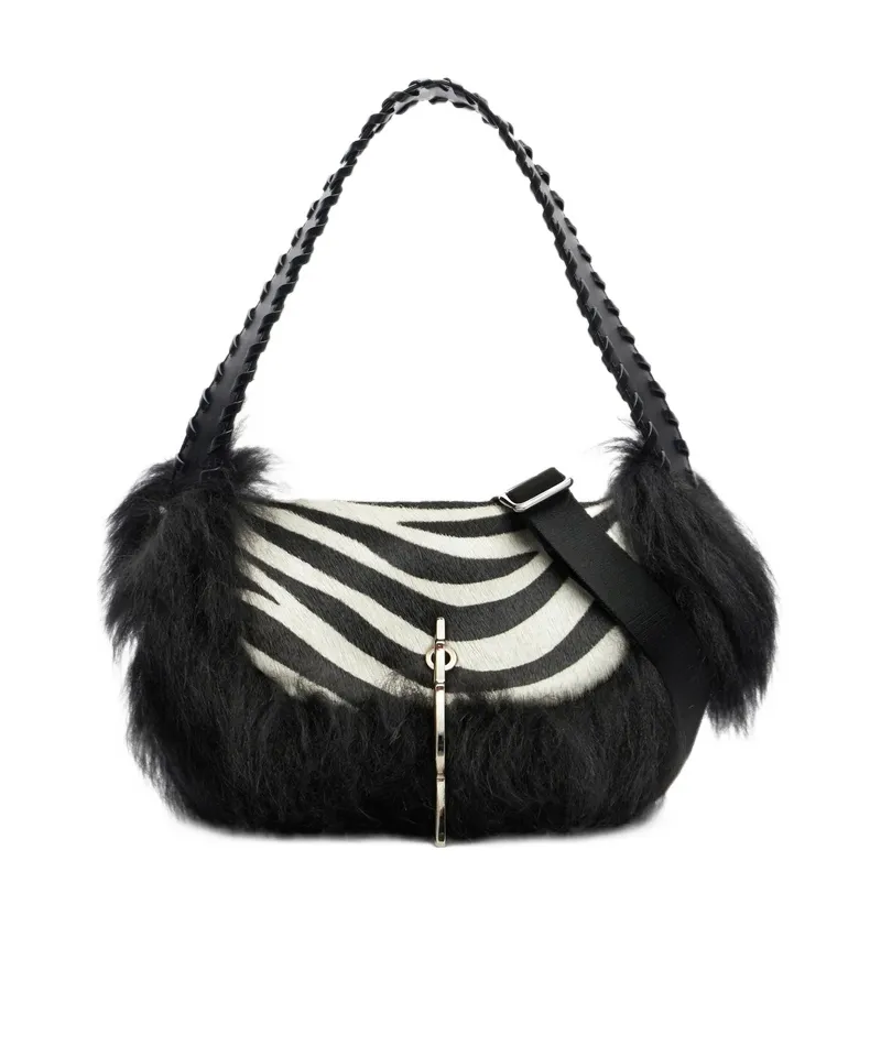Zebra Print Shoulder Bag
