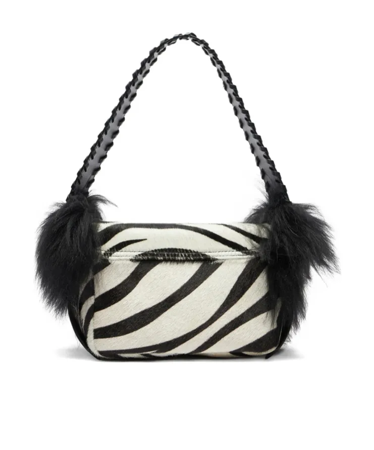 Zebra Print Shoulder Bag