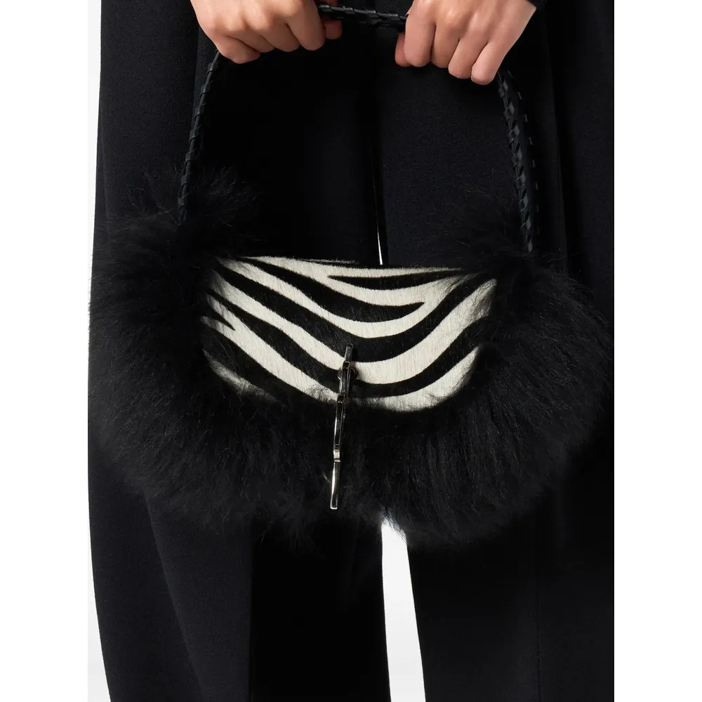 Zebra Print Shoulder Bag