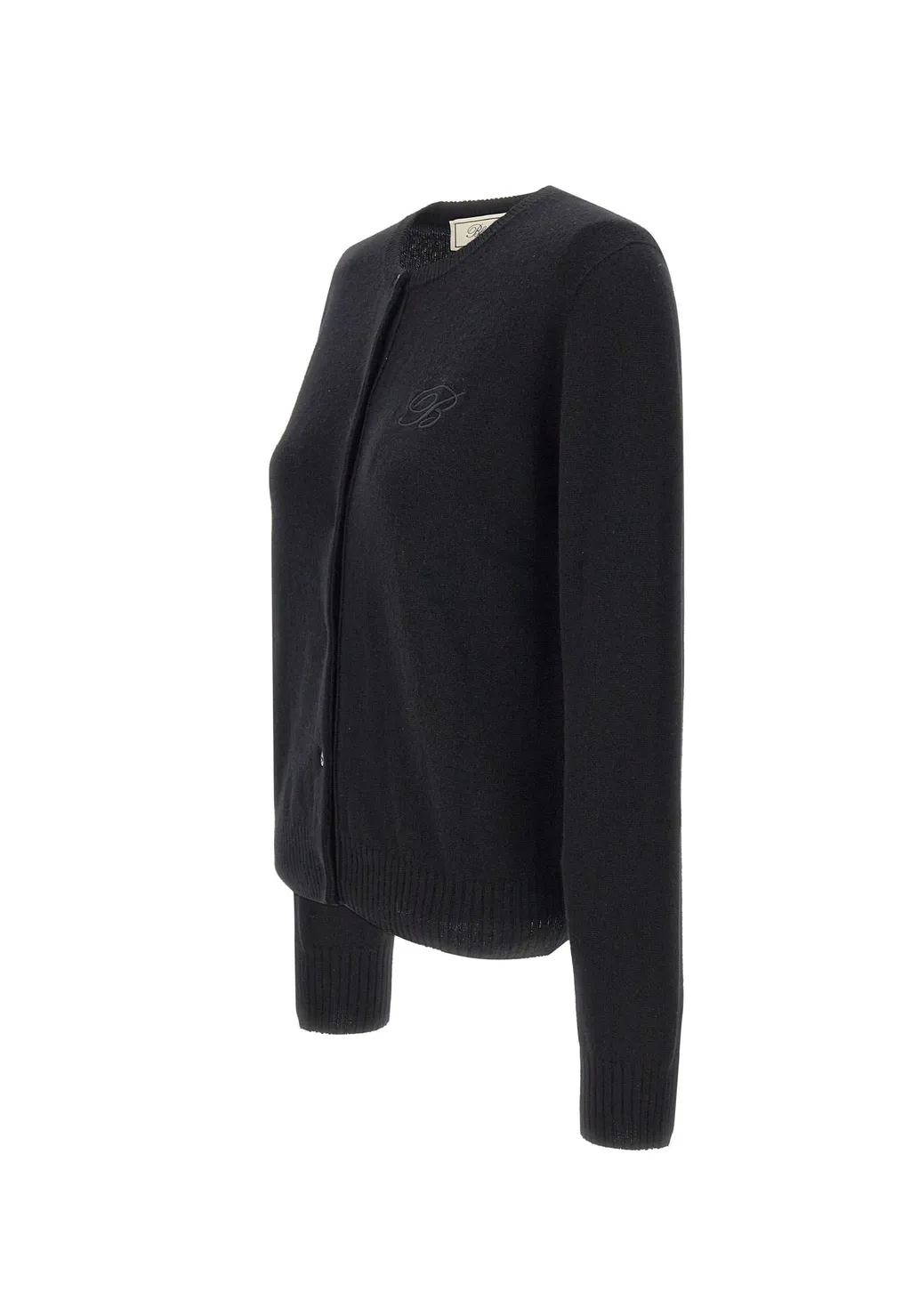 Logo Embroidered Crewneck Cardigan