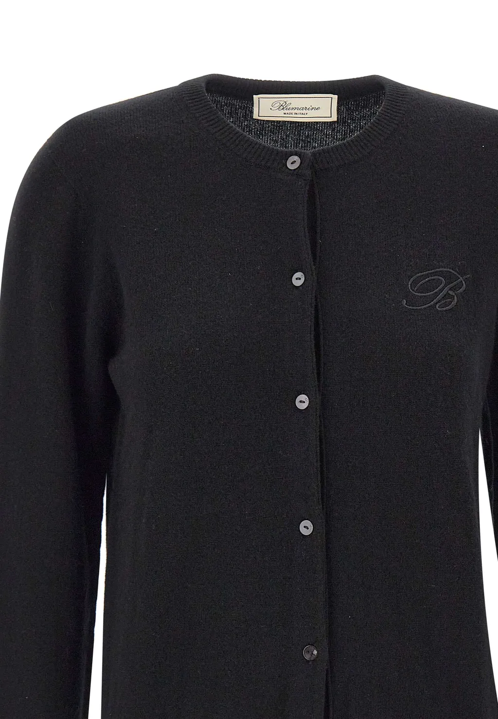Logo Embroidered Crewneck Cardigan