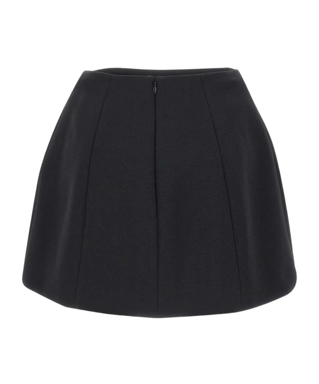 Flower Embellished Mini Skirt