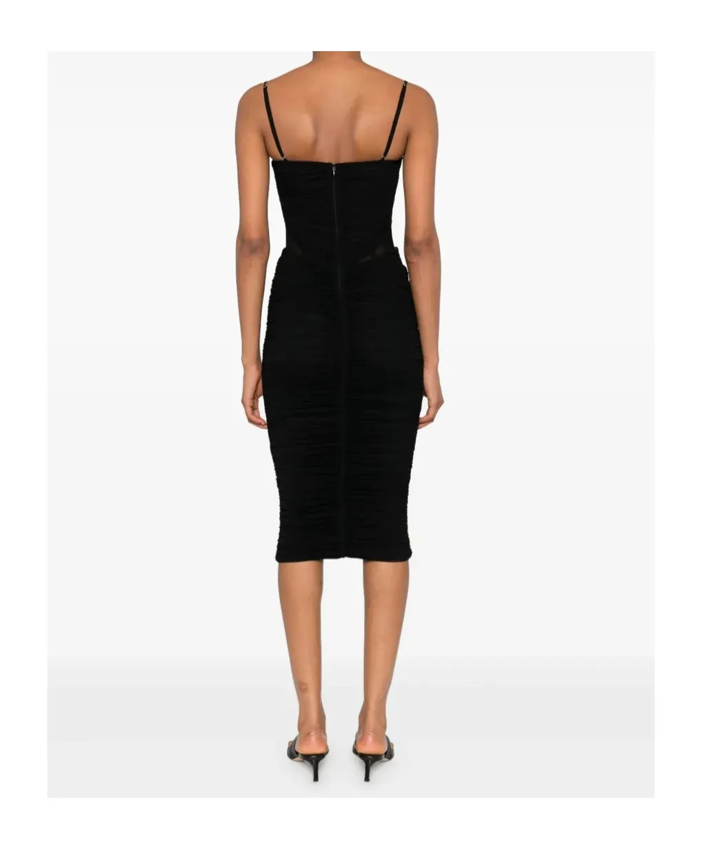 Ruched Midi Party Dress