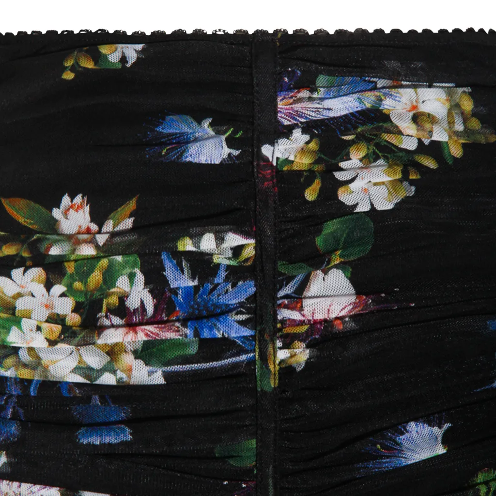Floral-Print Midi Skirt